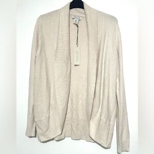 NWT Rachel Zoe Soft Plush Open Front Cardigan Medium